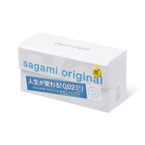 Презервативы SAGAMI Original 002 полиуретановые EXTRA LUB (12 шт)
