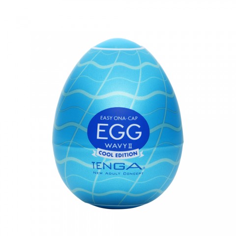 Мастурбатор Tenga egg Cool Wavy II с охлаждающим эффектом