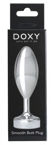 Втулка анальная Doxy Butt Plug Smooth алюминий (10,5, Ø 3,3 см)