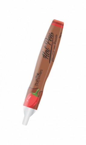 Вкусовая ручка для рисования на теле HOT PEN PIMENTA со вкусом шоколада и острого перца, 35 гр